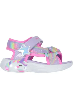 Skechers Sandaler m. Lys - Dreamy Unicorns - Lavender Multi