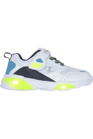 Champion Sko m. Lys - Wave Low Cut - Sort/BlÃ¥/Hvid/Gul