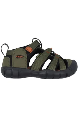 Keen Sandaler - Seacamp II CNX C - Dark Olive/Gold Flame