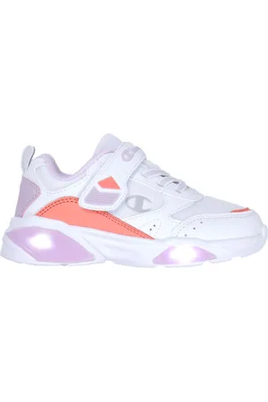 Champion Sko m. Lys - Wave Low Cut - Hvid/Lilla/Rosa