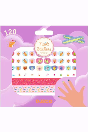 Djeco Negle KlistermÃ¦rker - 120 stk - Happy Birthday