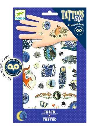 Djeco Tatoveringer - Nighttime Reflections - 50+ Tatoveringer