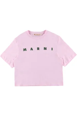 Marni T-shirt - Cropped - Soft Pink m. Print