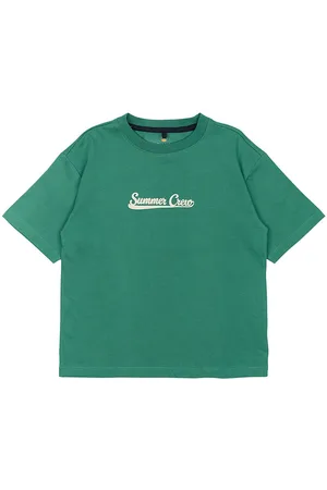 The New T-shirt - TnOre - Bottle Green m. Tekst