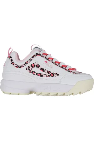 Fila Sko - Disruptor P Teens - Hvid/Leopard