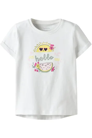 NAME IT T-shirt - NmfVix - Bright White/Hello