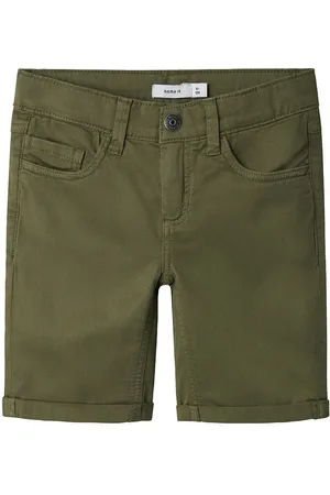 NAME IT Shorts - Noos - NkmSilas Isak - Deep Lichen Green