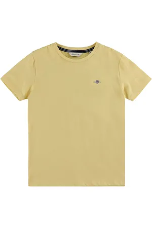 GANT T-shirt - Shield - Dusty Light Yellow