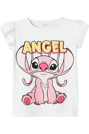 NAME IT T-shirt - NmfAsbiri - Stitch - Bright White