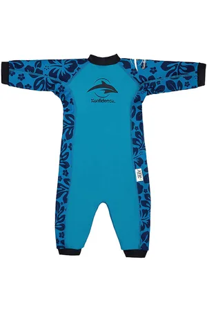 Konfidence Badeheldragt - Splashy - UV50+ - Navy/Cyan