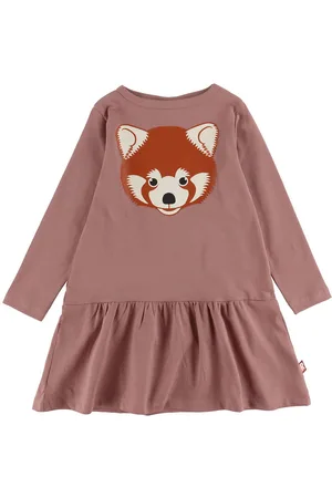 DYR Cph Kjole - birdy - Dk Rose Beige Roed Panda