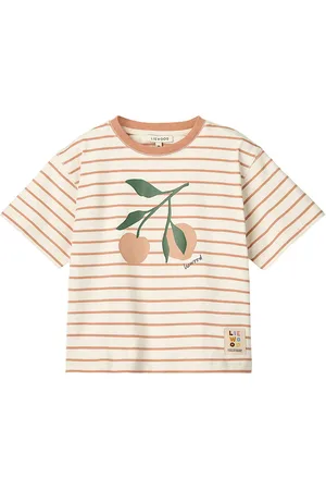 Liewood T-shirt - Tyler - Peach / Stripe Tuscany Rose