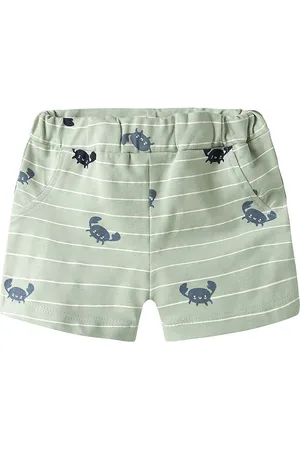 NAME IT Shorts - NbmVroels - Aqua Gray/Crabs