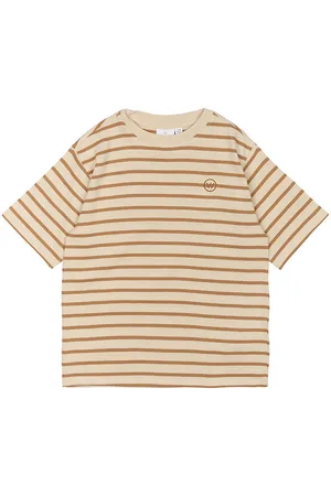 The New T-Shirt - TnNero - Indian Tan Striped
