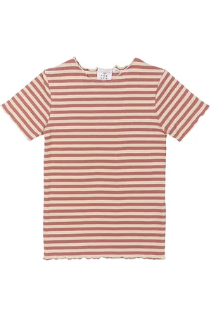 The New T-shirt - TnMoore - Rib - Old Rose Striped