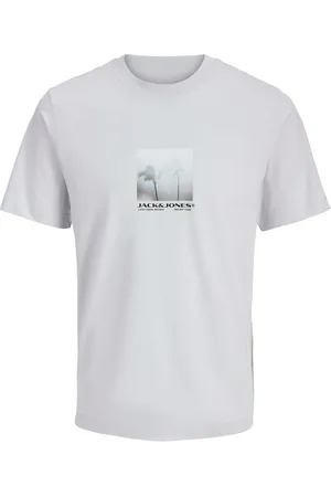 JACK & JONES T-shirt - JcoCalma Photo - Gray Dawn