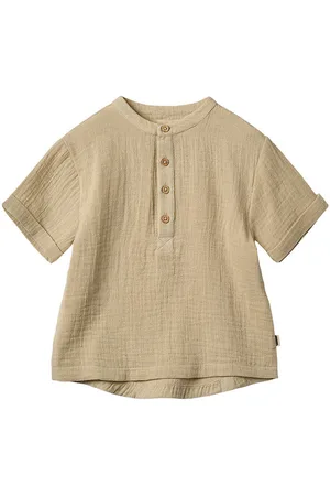 WHEAT Skjorte - Musselin - Svend - Soft Sand