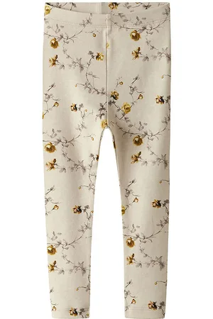NAME IT Leggings -NmfHerosa - Peyote Melange m. Blomster