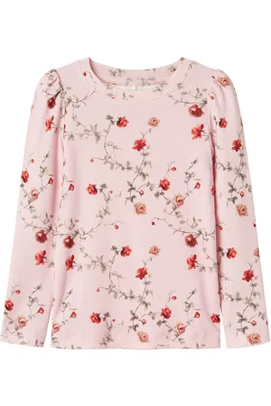 NAME IT Bluse - NmfHerosa - Ballerina m. Blomster