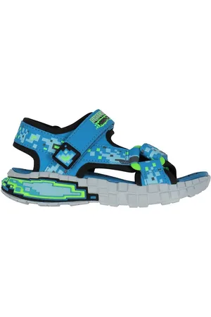 Skechers Sandaler - Mega Splash 4K - Sort/Blå/Grøn