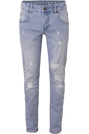 Hound Jeans - Straight w.Holes - Light Denim