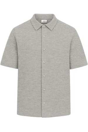 Grunt Skjorte - Vaflet - GRAlfred - Light Grey Melange