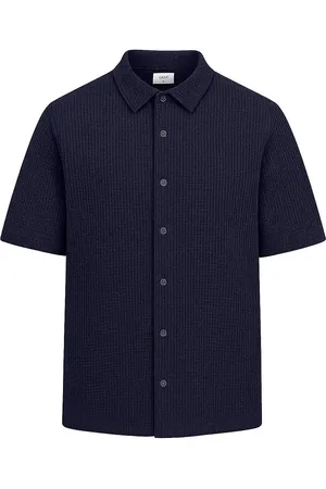 Grunt Skjorte - Vaflet - GRAlfred - Navy