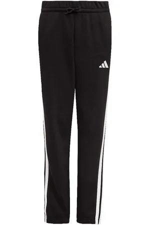 adidas Sweatpants - J 3S FL PT 280 - Sort/Hvid m. Lo