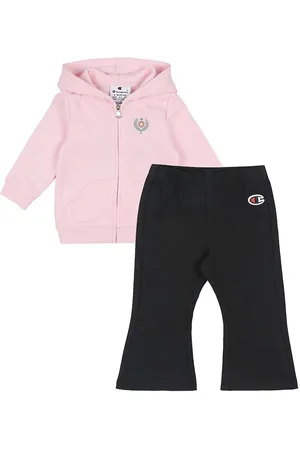 Champion Sæt - Cardigan/Bukser - Lyserød/Sort m. Logo