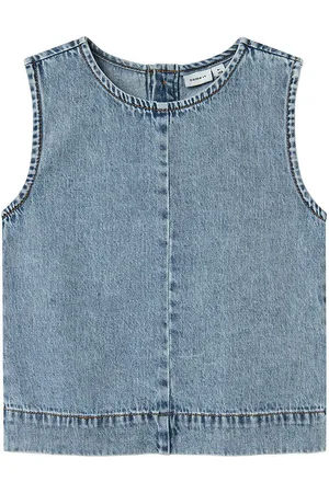 NAME IT Top - NkfAmelia - Medium Blue Denim