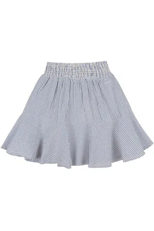 GANT Nederdel - Striped Seersucker - Rich Blue