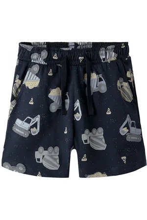 NAME IT Shorts - NmmHector - Navy Blazer m. Print