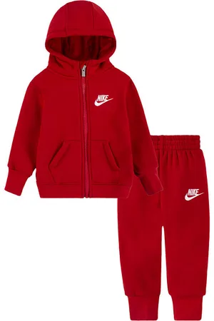 Nike Sweatsæt - Cardigan/Sweatpants - Gym Red