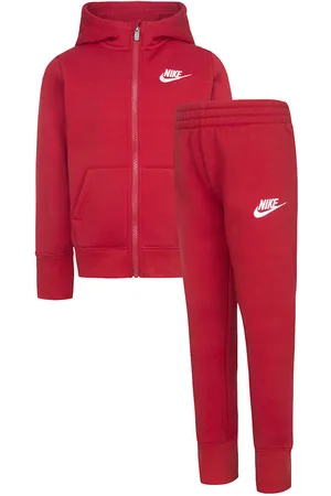 Nike Sweatsæt - Cardigan/Sweatpants - Gym Red