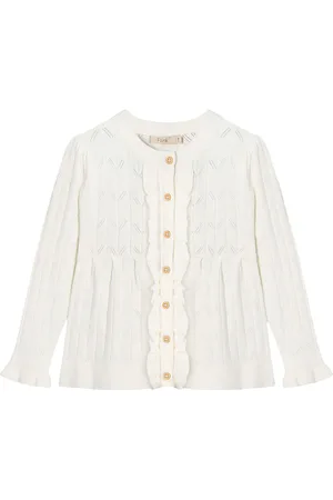 Fliink Cardigan - Strik - Sunny - Cloud Dancer