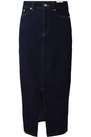 Hound Nederdel - Maxi Denim - Dark Blue Used