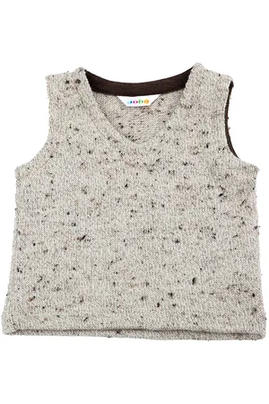 Joha Vest - Strik - Uld - Beige