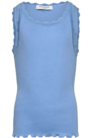 Rosemunde Top - Rib - Modal - Balta - Little Boy Blue