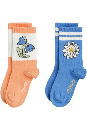 Mini Rodini Strømper - 2-pak - Flower - Multi