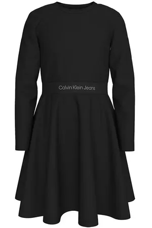 Calvin Klein Kjole - Logo Tape - Sort
