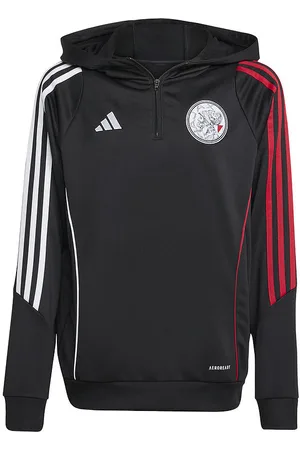 adidas Hættetrøje - AJAX TR HODY - BLACK/WHITE/BOLRE