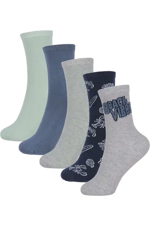 NAME IT Strømper - 5-Pak - NkmVaks - Light Grey Melange/Beach