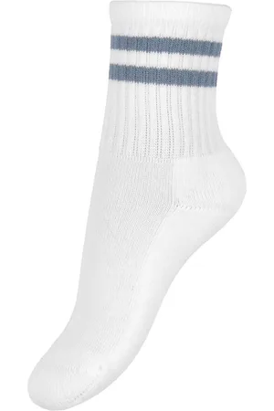 NAME IT Strømper - NmmJans - Bright White/Blue Mirage