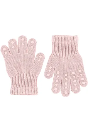 GoBabyGo Handsker - Strik - Soft Pink m. Dupper - - 1-2 år (80-92) - Handsker