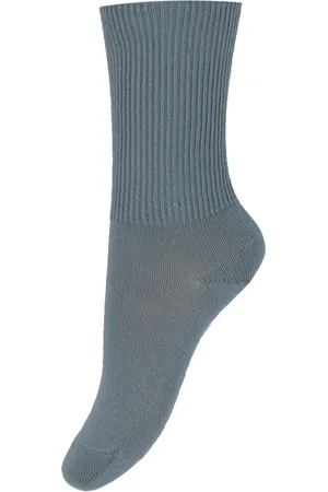 GoBabyGo Strømper - Non Slip Socks - Dusty Blue - - 17/19 - Strømper