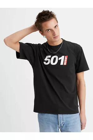 Levi's Mænd Kortærmede - Tshirt med retropasform og grafik Sort