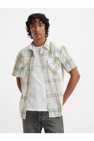 Levi's Mænd Langærmede skjorter - Kortærmet cowboyskjorte med afslappet pasform Multifarve