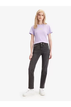 Levi's Kvinder High waist - 724™ High Rise Straight Jeans Grå