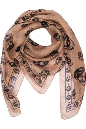 Alexander McQueen Kvinder Tørklæder - Skull Print Silk Chiffon Scarf