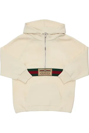 Gucci Piger Sweatshirts - Web Detail Cotton Sweatshirt Hoodie